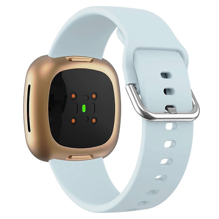 Силиконова каишка за часовник за Fitbit Versa 4/Sense 2, оранжева, 85x115mm