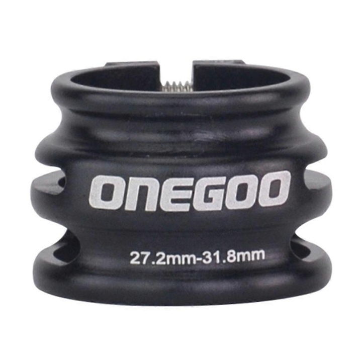 Скоба за кормило за велосипед, алуминий, 27.2-31.8 мм / 31.6-34.9 мм, черна