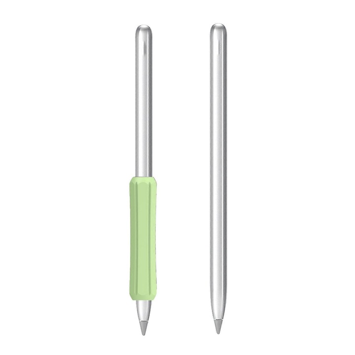 Husa din silicon pentru stylus, DUX DUCIS, compatibila cu Apple Pencil 1/2 si Huawei M-Pencil, design ergonomic, culoare transparenta