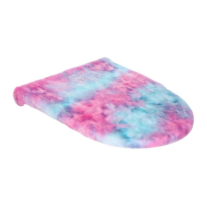 WC-ülőke huzat, poliészter anyag, többszínű, rugalmas méret 43x60cm, 1 db-os készlet