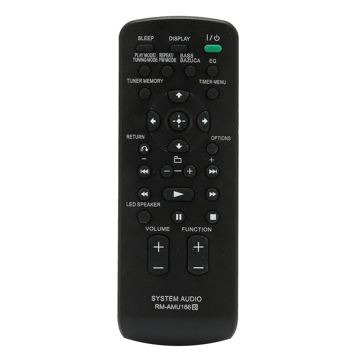 Telecomanda de inlocuire pentru sistem audio HiFi Sony, culoare neagra, material ABS