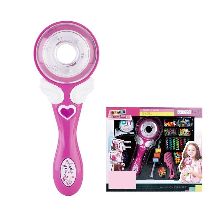 Hajfonó eszköz szett gyerekeknek, többszínű