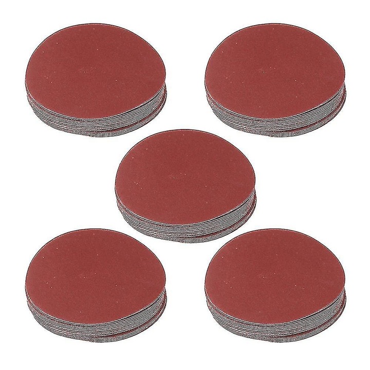 BQLZR, 100 darabos, alumínium-oxid csiszolópapír korong készlet, 60/80/120/180 szemcse, barna, 115mm