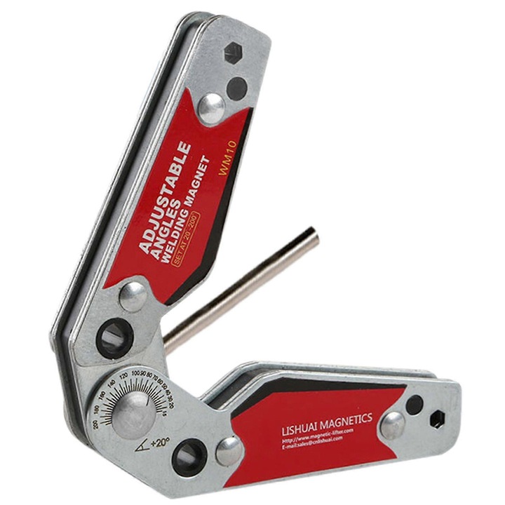 Suport magnetic ajustabil pentru sudura, 11x6.3x1.4cm, 12x7.8x1.6cm, 250g, 400g