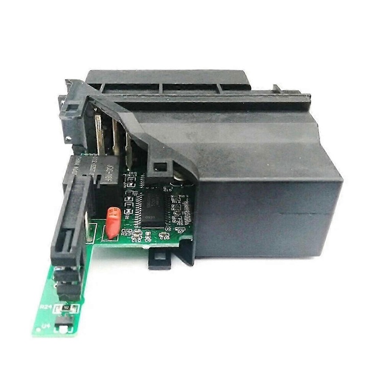 Bal oldali ablakemelő motor modul Transporter T5 2003-2009-hez, fekete, ABS