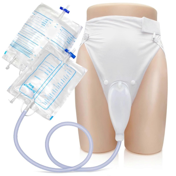 Set colector urinar cu cateter, 1000ml si 2000ml, pentru barbati, femei si varstnici, consumabile sanitare