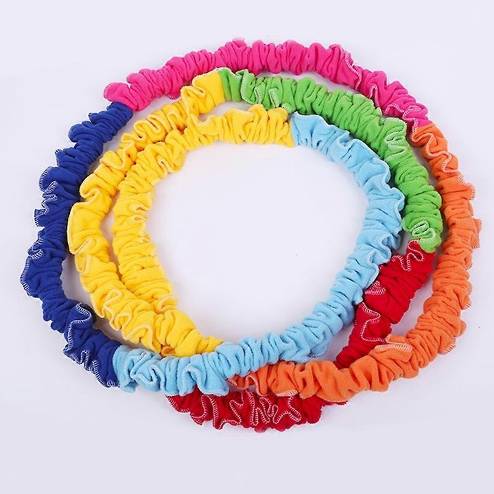 Banda elastica cooperativa pentru exercitii, multicolor, pentru copii