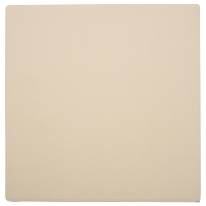 Камък за печене на пица, 30x30x1 см, бежов