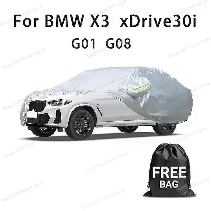Pentru X3 Xdrive30i G01 G08 Husa auto cu banda rezistenta la praf, rezistenta la UV si zgarieturi, protectie solara