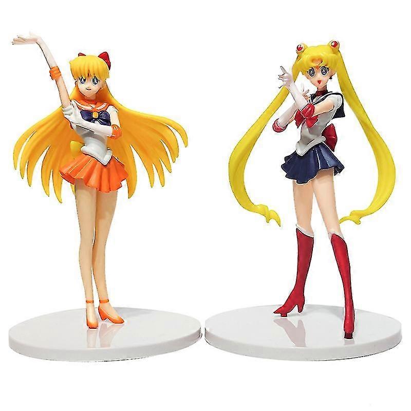Set 5 figurine Sailor Moon, 11x18cm, ABS + PVC, multicolor - eMAG.ro