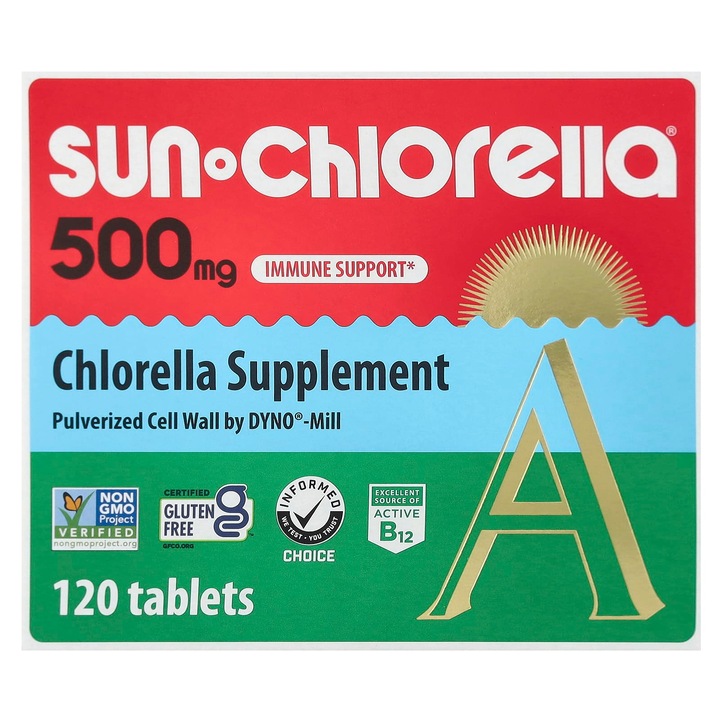 Supliment alimentar, Sun Chlorella, 120 tablete