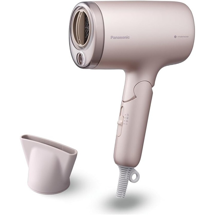 Panasonic EH-NA7M-P825 hajszárító, fényes hajért, összecsukható kialakítás, gyors szárítás, formázó fúvóka, 1600 W, rózsaszín