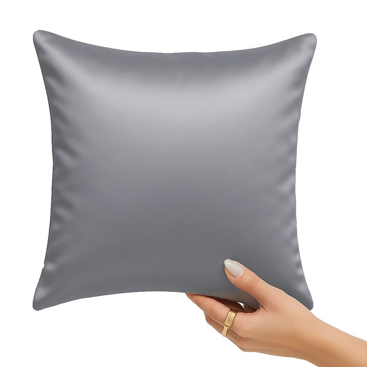 Párnahuzat SIN pamut szatén 40x40 grafit