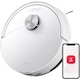 Robot de aspirare Roborock Q10 S5, Aspiratie HyperForce 10000Pa, Sistem dual anti-incurcare, Mop cu ridicare automata, Evitarea obstacolelor ReactiveTech, Control prin APP, Pentru par de animale si covoare, Alb