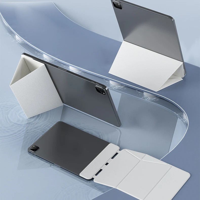 Husa magnetica slim pentru Ipad 10th generation 10.9/ A16 11, Culoarea Gri – design usor, protectie durabila, folio, magnetic