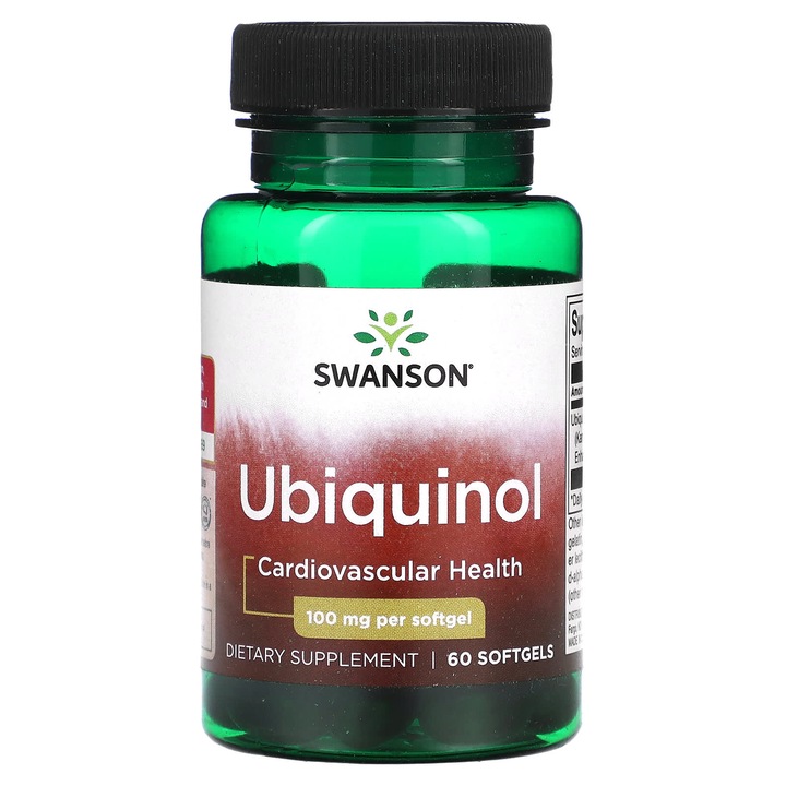 Supliment alimentar, Ubiquinol, 100 mg, 60 capsule moi, Omega-3