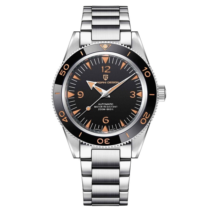 Pagani Design PD-YS005 férfi automata karóra, NH35 szerkezet, 41 mm-es tok, rozsdamentes acél, 100 méterig vízálló