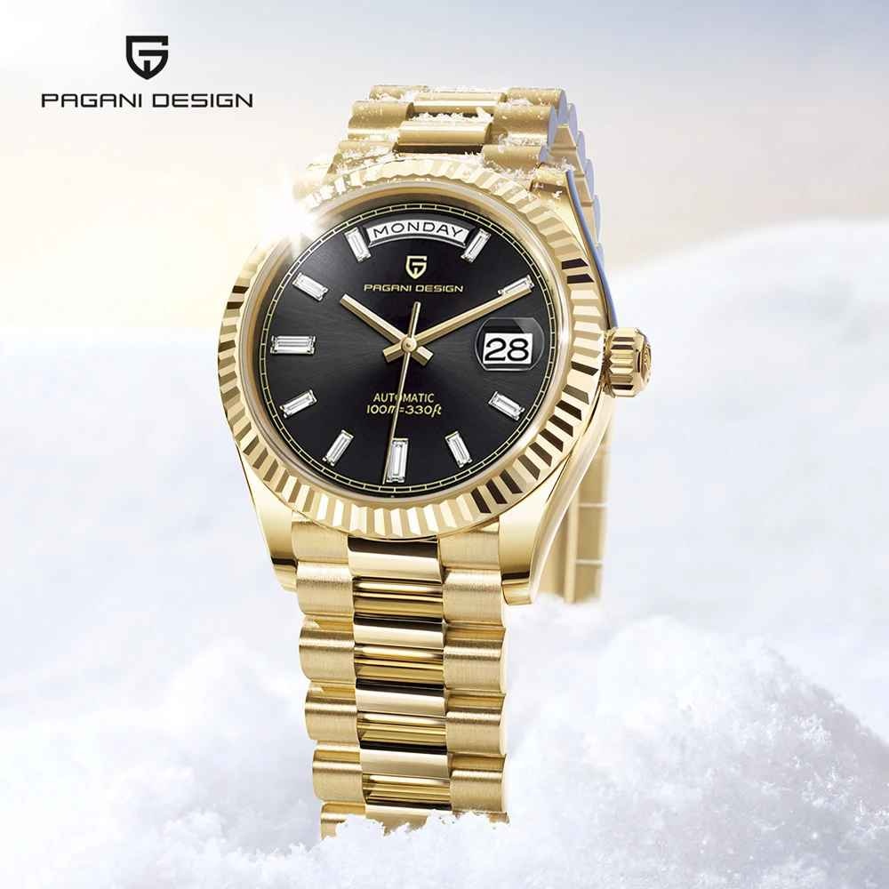 Ceas mecanic Pagani Design PD-1752 Gold Edition, Seagull ST16