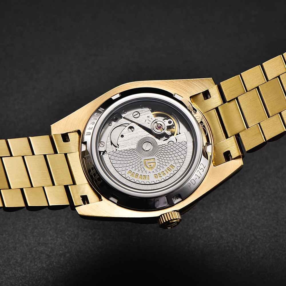 Ceas mecanic Pagani Design PD-1752 Gold Edition, Seagull ST16