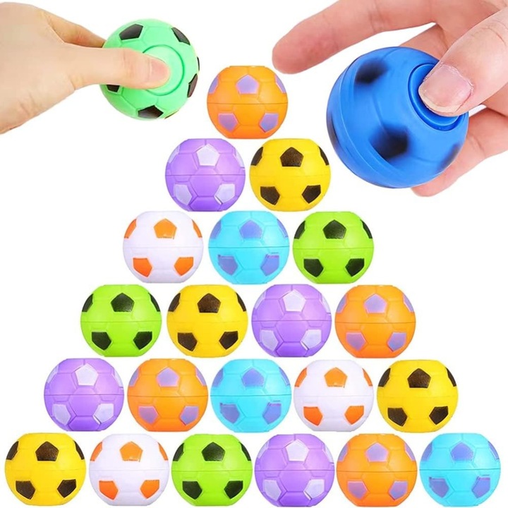 Set de 32 de jucarii interactive pentru fotbal, giroscop pentru copii, cadou, premiu pentru fotbal rotativ, baieti, 3 ani, accesorii pentru jucarii, plastic termoplastic