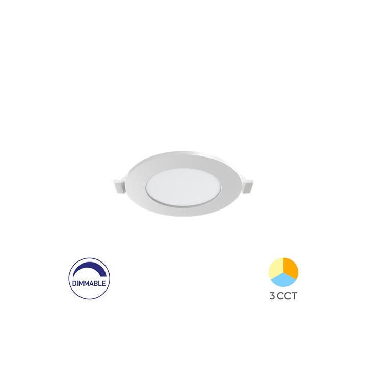 Spot LED Braytron 4W 280LM dimabil, alb, IP40, 85mm