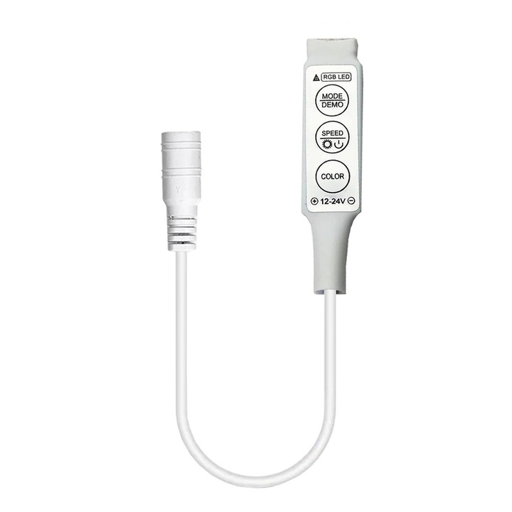 Mini RGB Controller LEDIGANT® pentru Banda LED cu Mufa DC