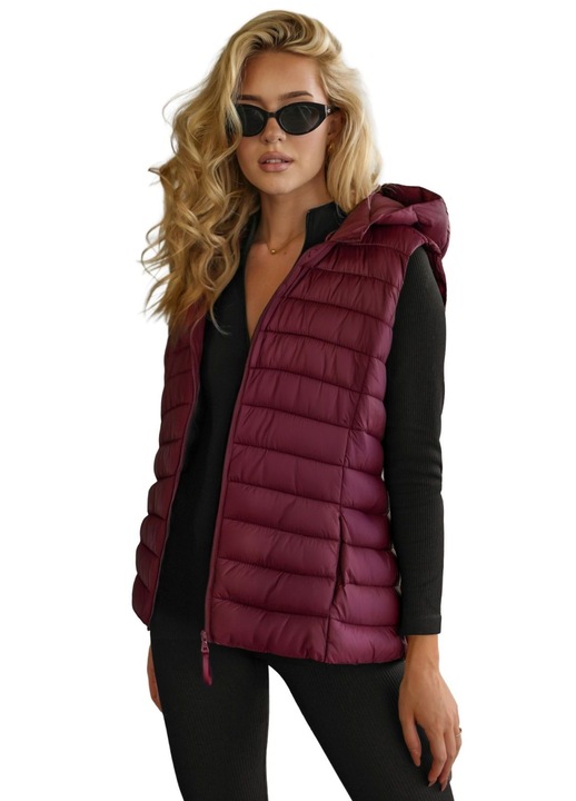 Női mellény - Bordó OZONEE JS/11Z8225 XL