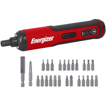 Surubelnita Electrica Energizer, 3.6V, cuplu ajustabil 1-3Nm, inclus acumulator 1.500 mAh, 3.7V, cu incarcare USB-C, set accesorii incluse