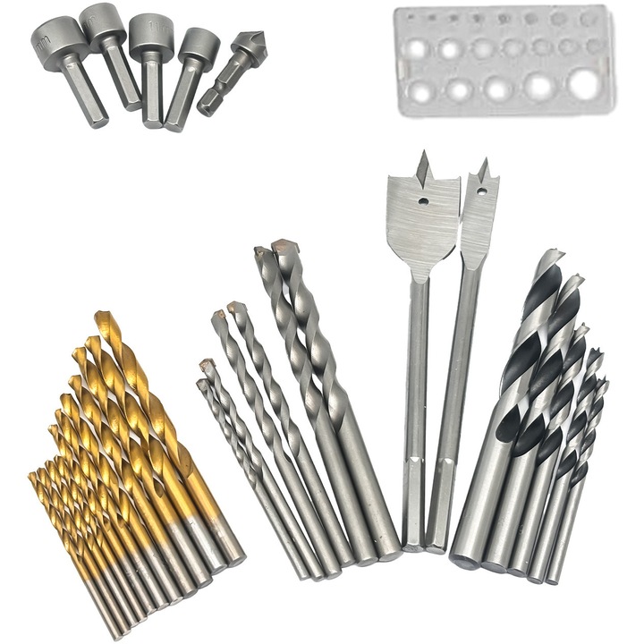 Set Burghie si Freze Energizer, include 30 piese