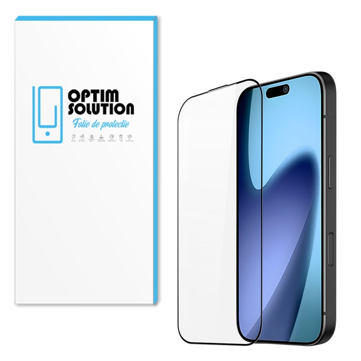 Folie 5D din Sticla Securizata pentru Apple iPhone 17 Pro, Protectie 9H, Edge-to-Edge Cover, Claritate HD, Oleophobic, Transparent