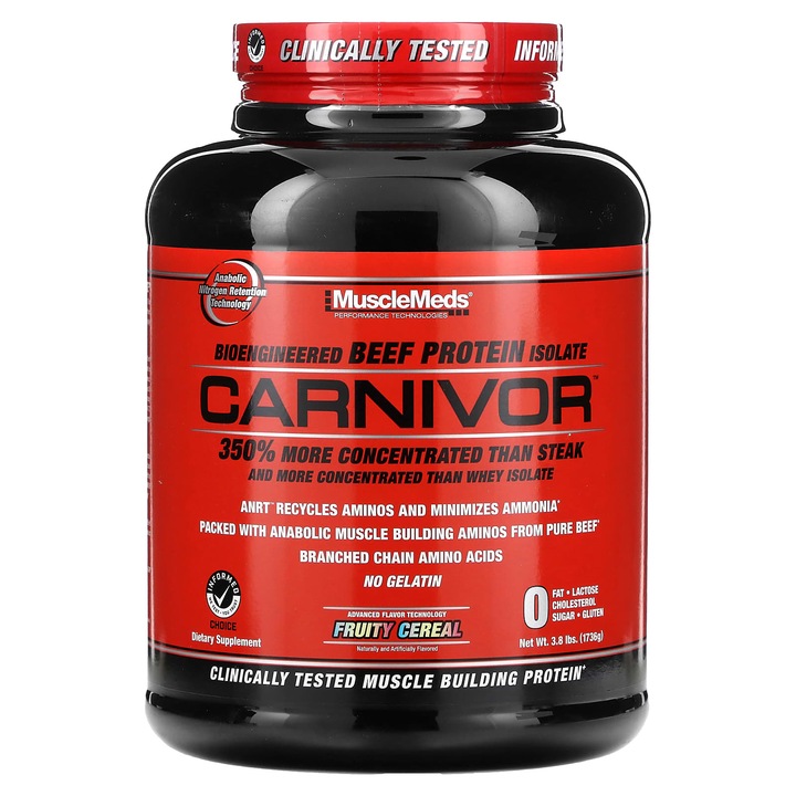 Izolat proteic din carne de vita Carnivor, MuscleMeds, 1736 g