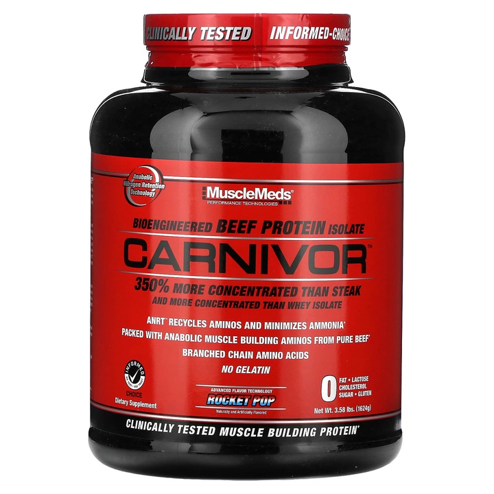 Izolat de proteina din carne de vita Carnivor MuscleMeds, 1624 g