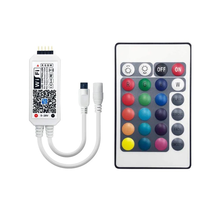 Controller LEDIGANT® Smart Magic Wifi LED RGBW cu Telecomanda 24 taste