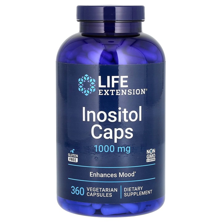 Inozitol 1000 mg, 360 capsule vegetale, Life Extension