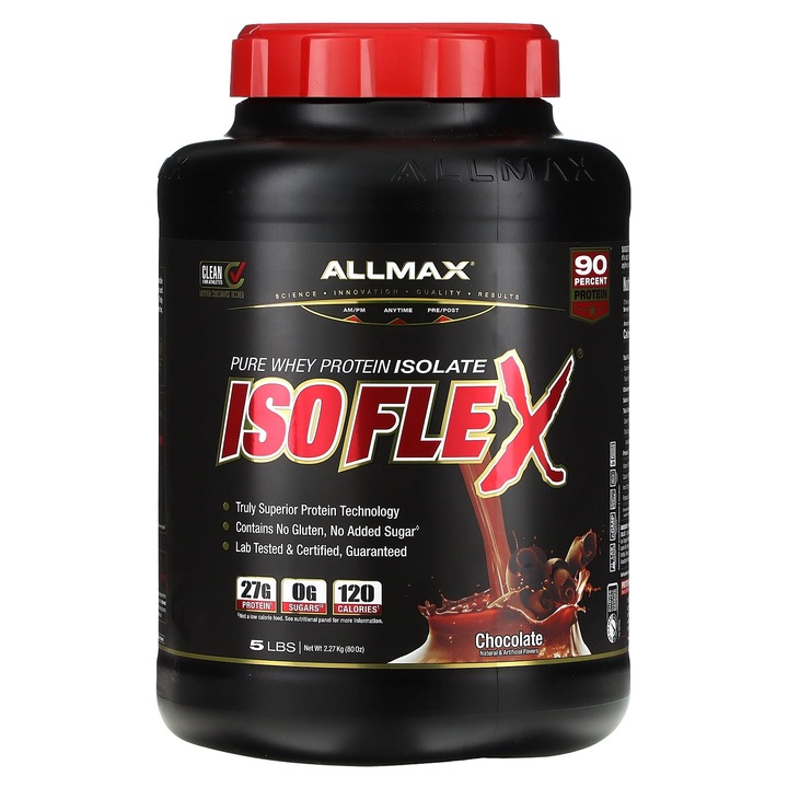 Isoflex, izolat proteic din zer, ciocolata, 2,27 kg