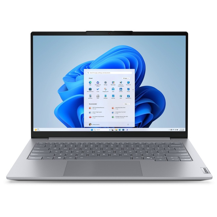 Лаптоп Lenovo ThinkBook 14 G8 IAL с Intel Core Ultra 5 135H (1.2/4.6GHz, 18M), 16 GB, 512GB M.2 NVMe SSD, Intel Arc 8 Core, Free DOS, Сив
