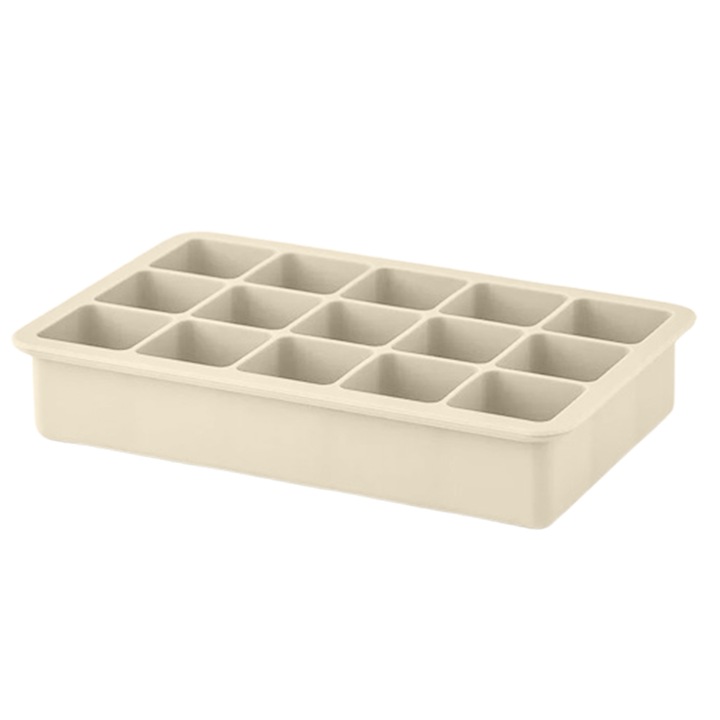 Jégkockaforma, 15 rács, nagy kialakítás, bézs