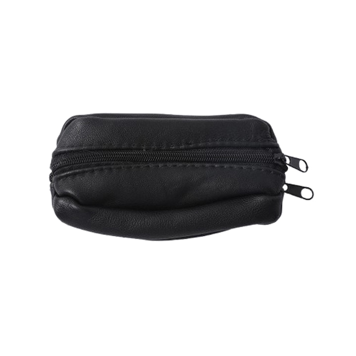 Mini pénztárca, görögdinnye design, valódi bőr, 11x6.5cm, cipzáros záródás