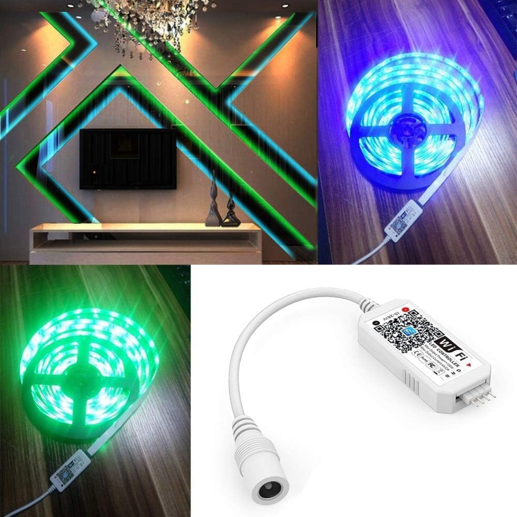 Mini Controller, LEDIGANT, LED RGB cu Wi-Fi, 5-24V, Alb - eMAG.ro