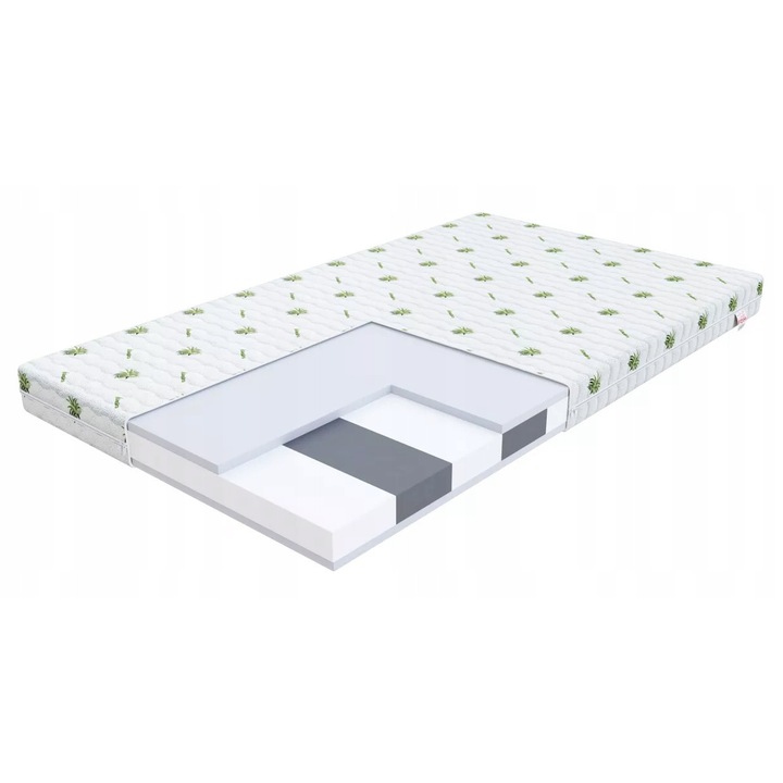 FDM LUIGI matrac 80x180cm, nagy rugalmasságú HR hab, aloe vera, közepesen kemény
