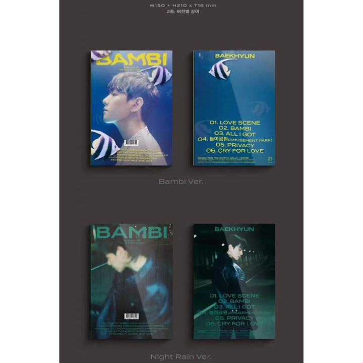 BAEKHYUN: Bambi (Fotókönyv Verzió) - CD, K-pop, fotókönyv szett