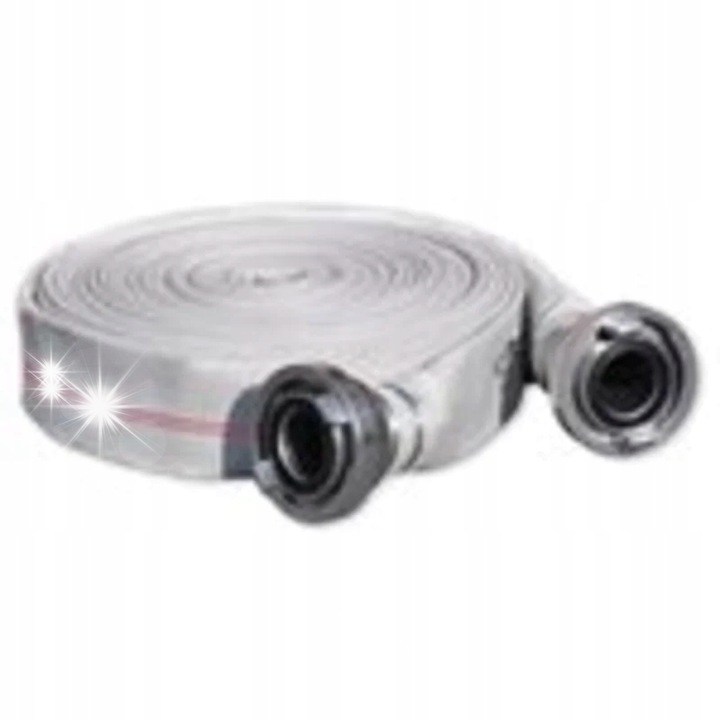 PVC tűzoltótömlő, 50 mm/30 m, max. nyomás 8 bar, 2 db gyorscsatlakozóval