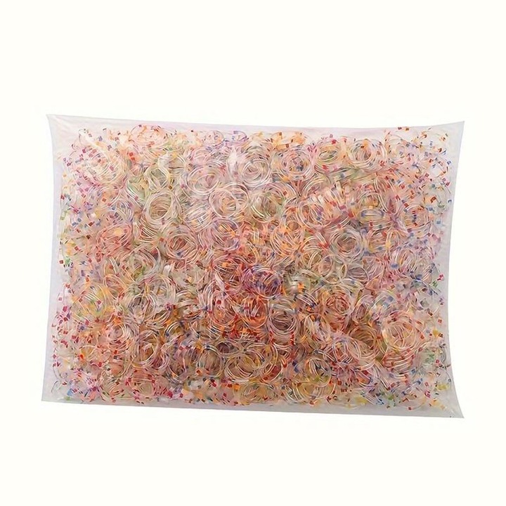 100 db-os hajgumi szett gyerekeknek, DIY kiegészítők, tartós, kicsi