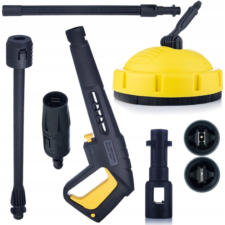 Set accesorii curatare Karcher K2-K7, pistol Vario, perie T-Racer pentru terase, 150 bar, Click Connect