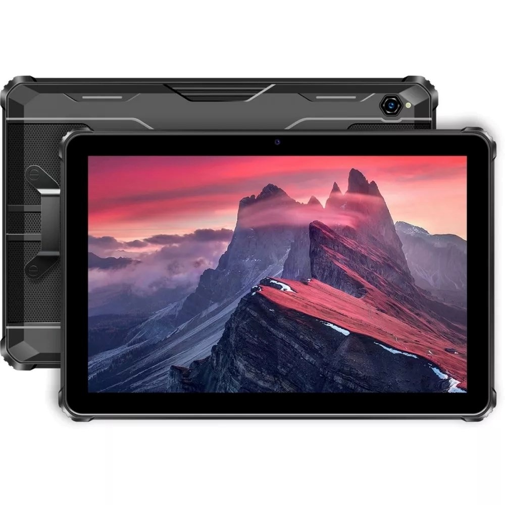 Tableta Oukitel RT9 Rugged, Procesor Unisoc T606 Octa-Core 1.6GHz, 6GB RAM, 256GB Flash, 16MP, Wi-Fi, Bluetooth, 4G, Dual SIM, Fara incarcator Negru