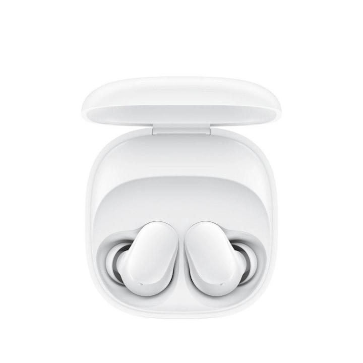 Слушалки за свободни ръце Xiaomi Redmi Buds 6 Play Bluetooth, мощен звук, компактен дизайн, свързаност от последно поколение - бели