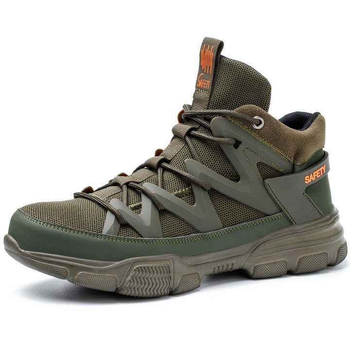 Pantofi de protectie Styn Army, bombeu metalic, marimea 38