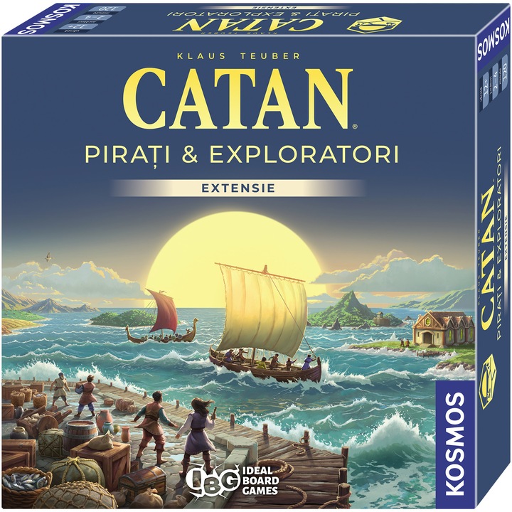 Настолна игра Catan - Пирати и изследователи, разширение за 3/4 играчи, издание 2025