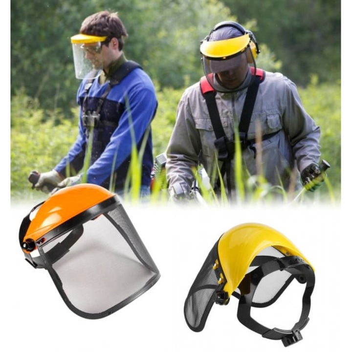 Casca protectie motocoasa - viziera de plasa