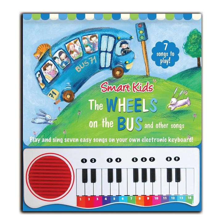 Carte pentru copii, NPP, The Wheels On The Bus - Children's Musical Piano Book, 3+ ani